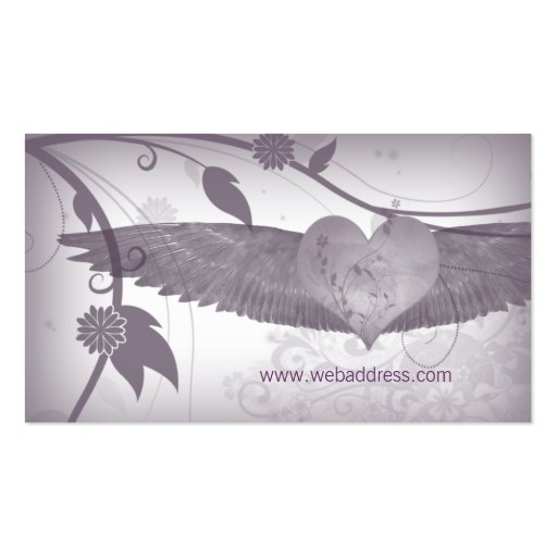 Angel Wings Christian Business Card (front side)