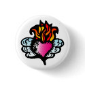 Angel Wings Heart 02 buttons by spacedust Angel Wings Heart 02 buttons
