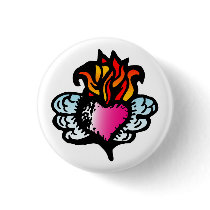 Angel Wings Heart 02 buttons
