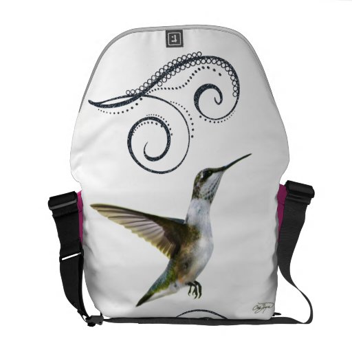 Angel Wings Hummingbird Rickshaw Messenger Bag