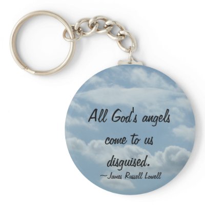 Angel Wings in the Clouds Key Chain by OurSouthernCharm