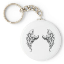 Angel wings keychain