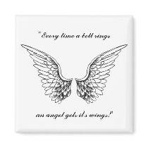Angel Wings Refrigerator Magnet