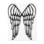 Angel wings postcard