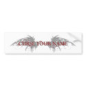 Angel Wings Sticker (Red) bumper stickers by curseyourname Angel Wings Sticker (Red) bumper stickers