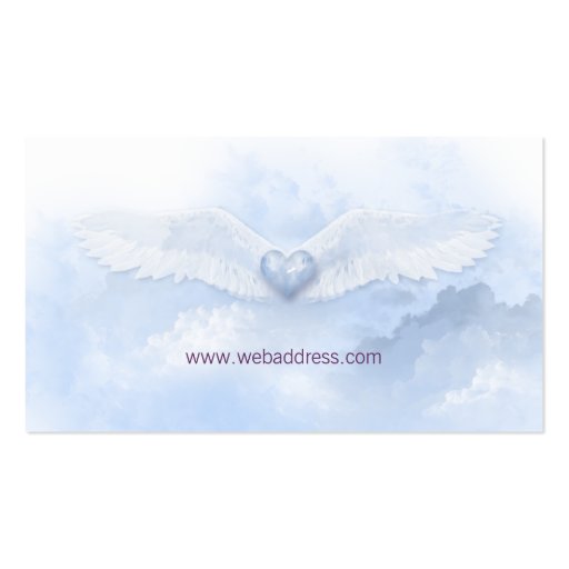 Angel Wings  White Christian Business Card