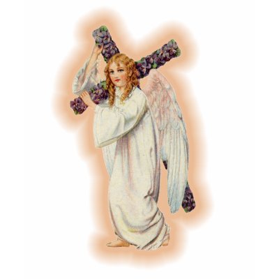 angel with a floral cross and pink glowing halo tshirts by biblicaltshirtsangel with a floral cross and pink glowing halo