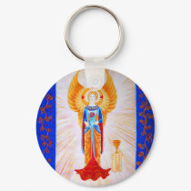 Angel With a Rose keychains