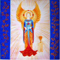 Angel With a Rose photo sculptures