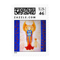 Angel With a Rose postage