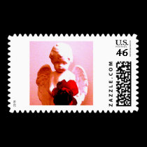 Angel With A Rose stamps