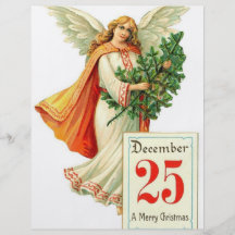 Angel with Christmas tree Full Color Flyer