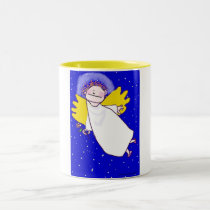 Angel with Daisey mugs