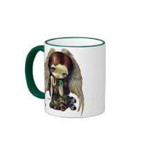 "Angel with Emeralds" Mug