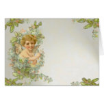 Angel with Flowers Greeting Card