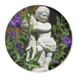 Angel with flowers refrigerator magnets