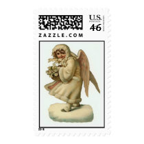 ANGEL WITH FLOWERS postage
