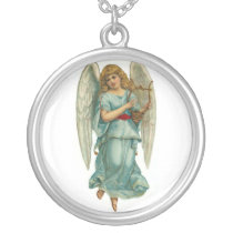 Angel with Harp - Customizable Custom Jewelry