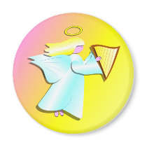Angel with Harp magnets
