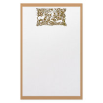Angel with Harp Customized Stationery
