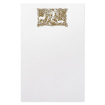 Angel with Harp Personalized Stationery
