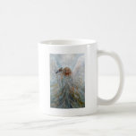 Angel with hawk for good fortune coffee mug
