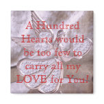 Angel with Heart Fridge Magnet