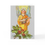 Angel With holly And Mandolin Cards