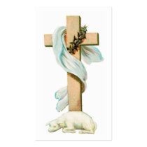 Angel with Lillies business cards