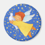 Angel with Peace Dove Magnet