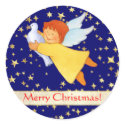 Angel with Peace Dove stickers by artogram Angel with Peace Dove stickers