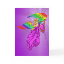 Angel with Rainbow Wings Cards