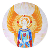 Angel With Rose (plain) stickers