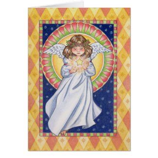angel with star card