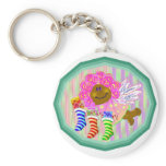 Angel with Stockings Gifts Key Chains