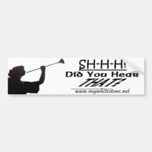 ANGEL WITH TRUMPET LT BUMPER STICKERS