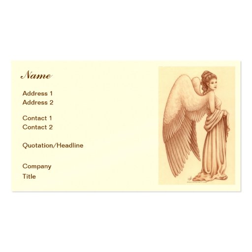 Angel Woman Business Cards