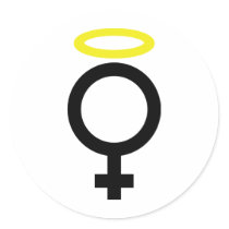 angel woman icon stickers