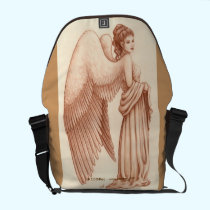 Angel Woman rickshaw messenger bags