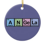 Angela made of Elements Christmas Ornaments