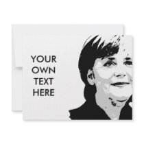 Angela Merkel invitations by Politicaltshirts Angela Merkel invitations