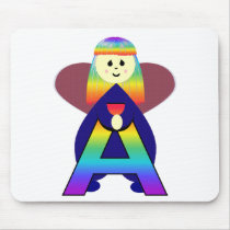 Angelbet Letter A Mouse Pad
