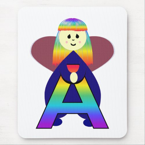 Angelbet Letter A Mousepad