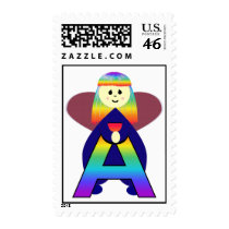 Angelbet Letter A Postage Stamps