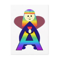 Angelbet Letter A postcards
