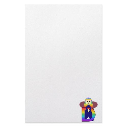 Angelbet Letter D Stationery