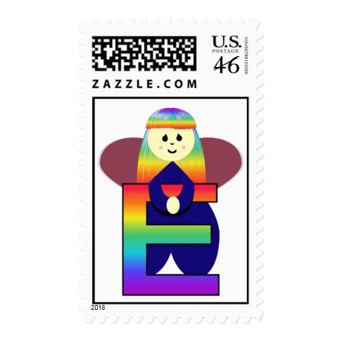 Angelbet Letter E Postage Stamps