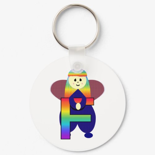 Angelbet Letter F Keychain