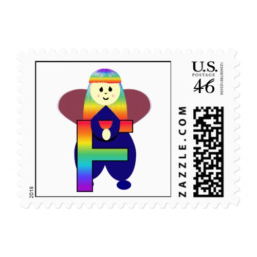 Angelbet Letter F Postage Stamps