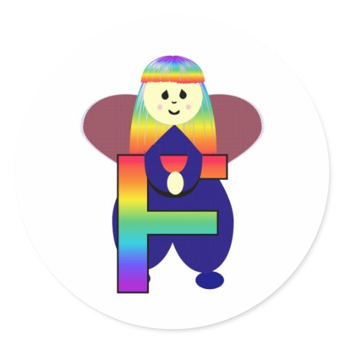 Angelbet Letter F Stickers